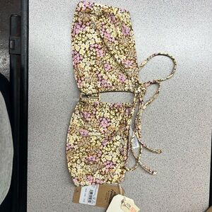 Floral Print Bikini Top